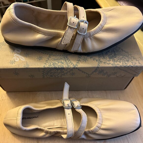 NWOT Free People Gemini Ballet Flats Tulle Pink size 8.5 - Picture 8 of 10